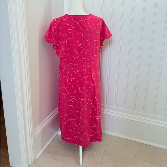 Boden Pink Dot Midi Dress Size 14 R Cotton Blend - Picture 5 of 11